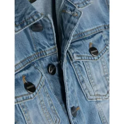 Kinder Jeansjacke mit Multicolor Applikationen><noscript><img width=