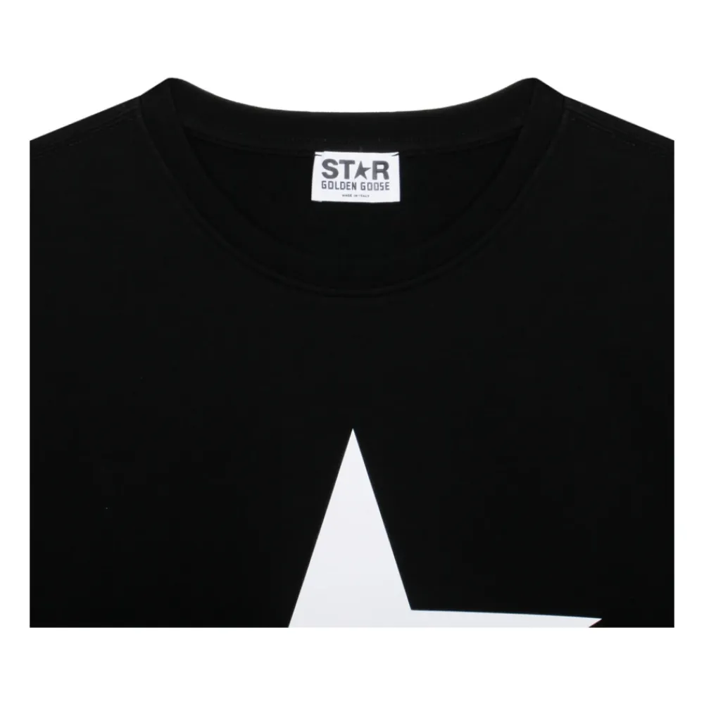 Kinder Logo-Print Sweatshirt Dunkelblau Weiß>Golden Goose Hot