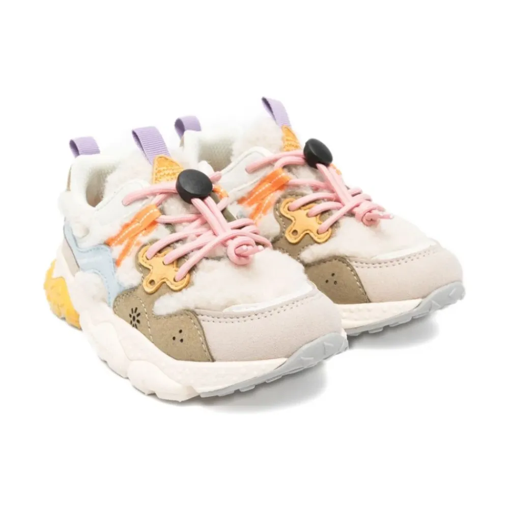 Kinder Multicolor Sneakers mit Kunstpelzbesatz>Flower Mountain Best