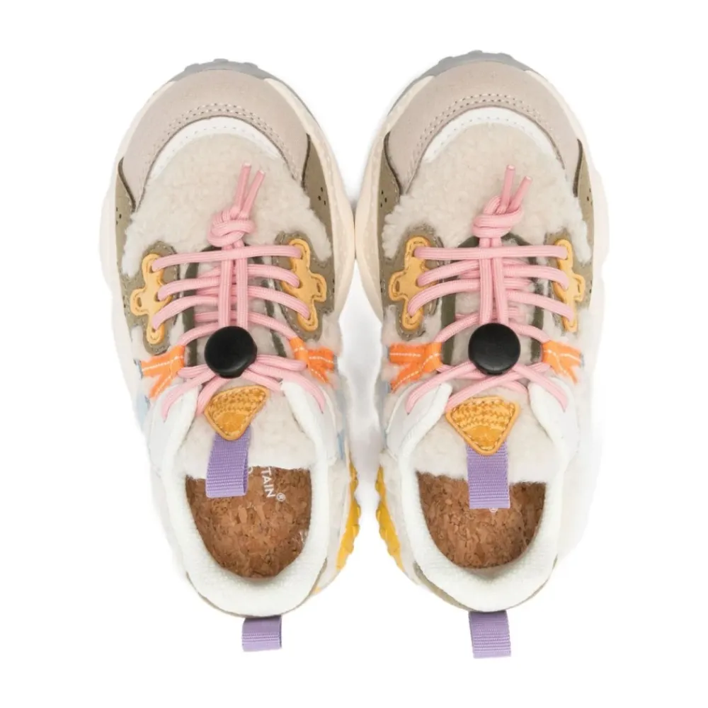 Kinder Multicolor Sneakers mit Kunstpelzbesatz>Flower Mountain Best