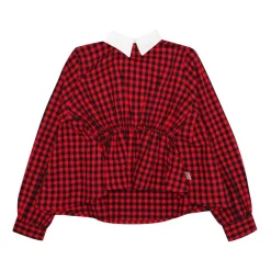 Kinder es und Schwarzes Baumwollhemd mit Weißem Kragen>N21 Online