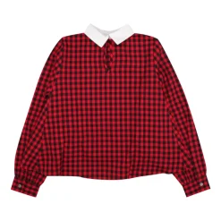 Kinder es und Schwarzes Baumwollhemd mit Weißem Kragen>N21 Online