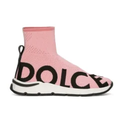 Kinder Sneakers in Pink mit Marken-Tape-Zuglasche>Dolce & Gabbana New
