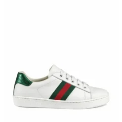 Kinder e Leder Sneakers Ace>Gucci Hot