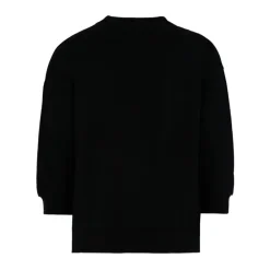 Klassischer Baumwoll-Sweatshirt Nero AW25><noscript><img width=