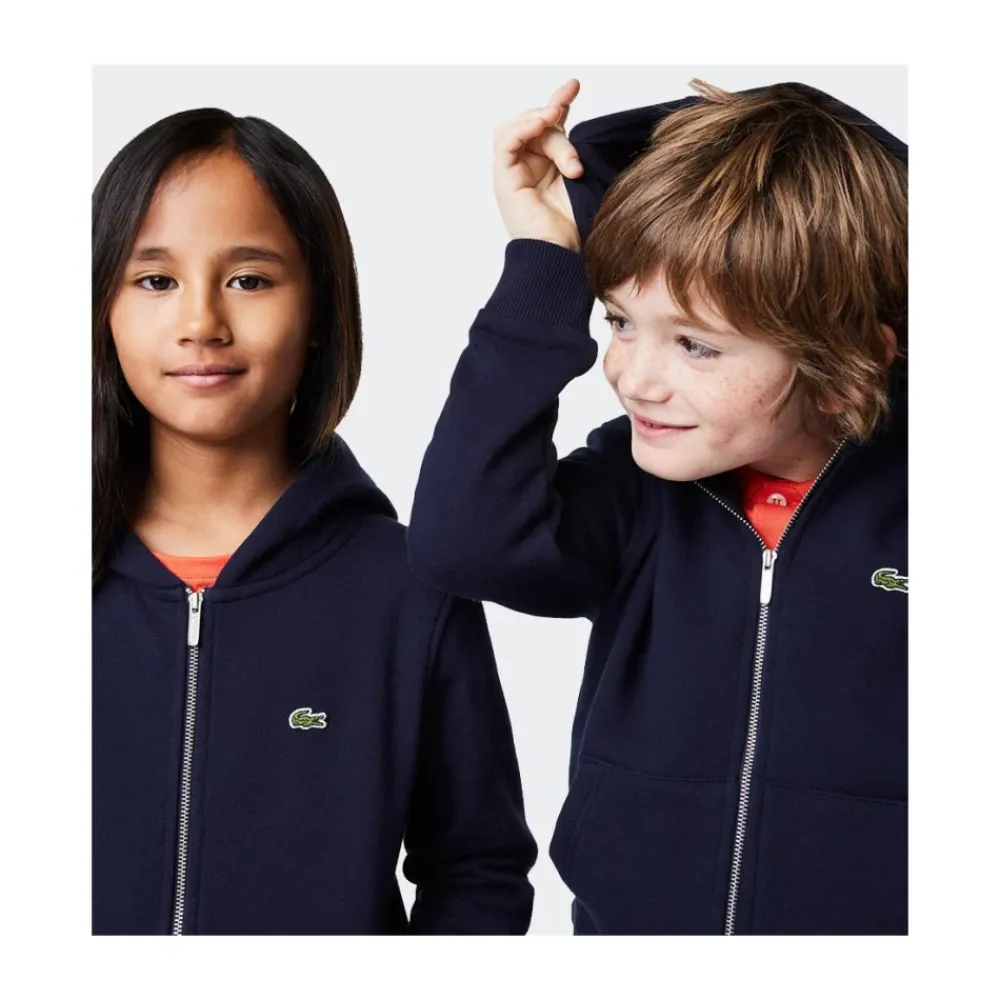 Klassischer Kapuzenpullover mit durchgehendem Reißverschluss>Lacoste Clearance