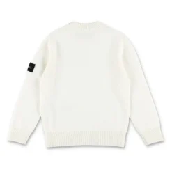 Klassischer Rundhalsausschnitt Strick Natur AW25>Stone Island Outlet