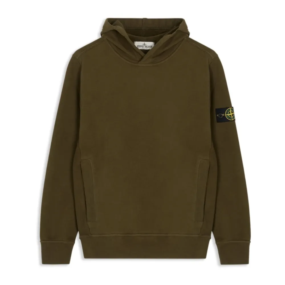 Kompass Hoodie in Khaki>Stone Island Outlet