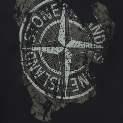 Kompass-Print es Baumwoll-T-Shirt><noscript><img width=