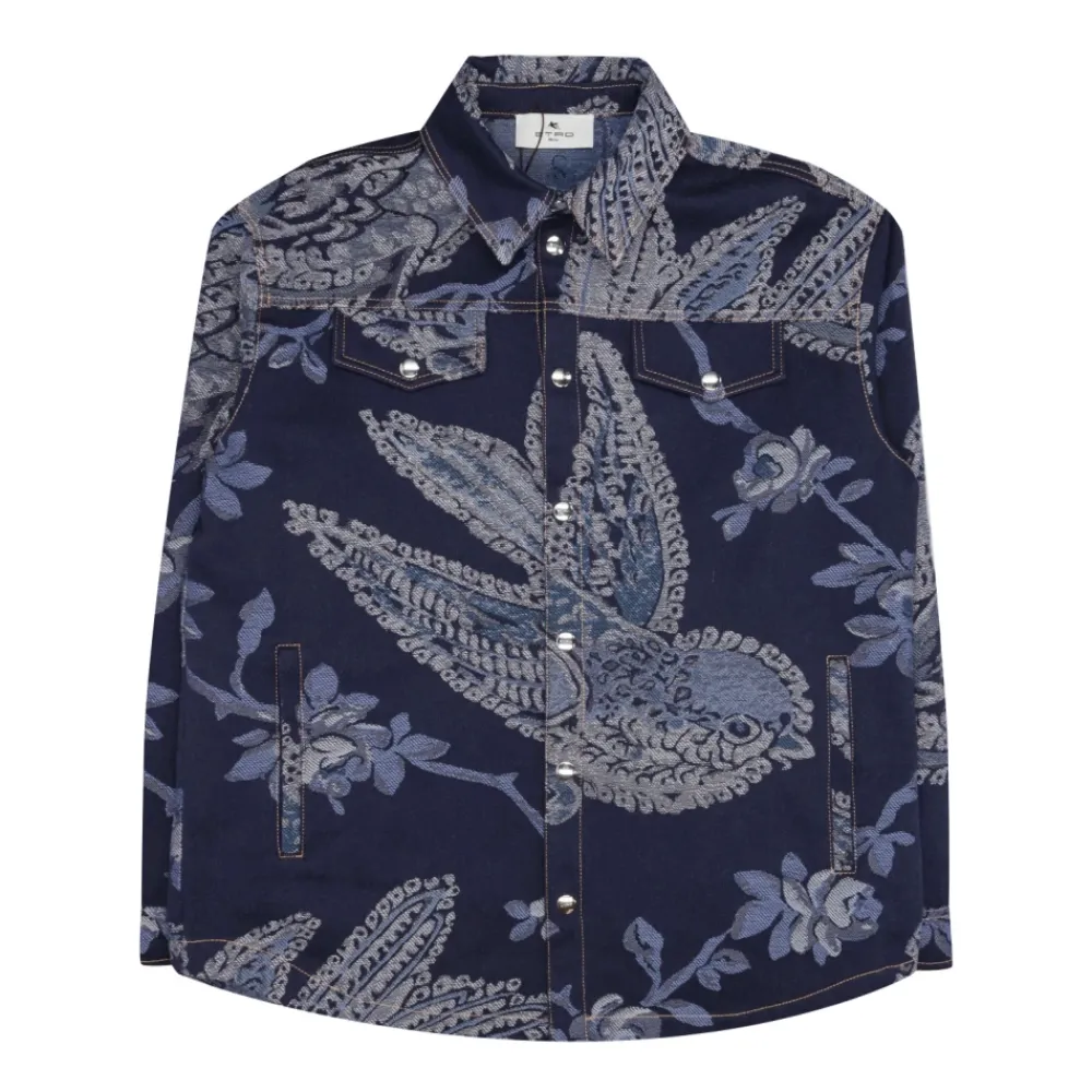 Kragen Langarm-Mantel>Etro Clearance