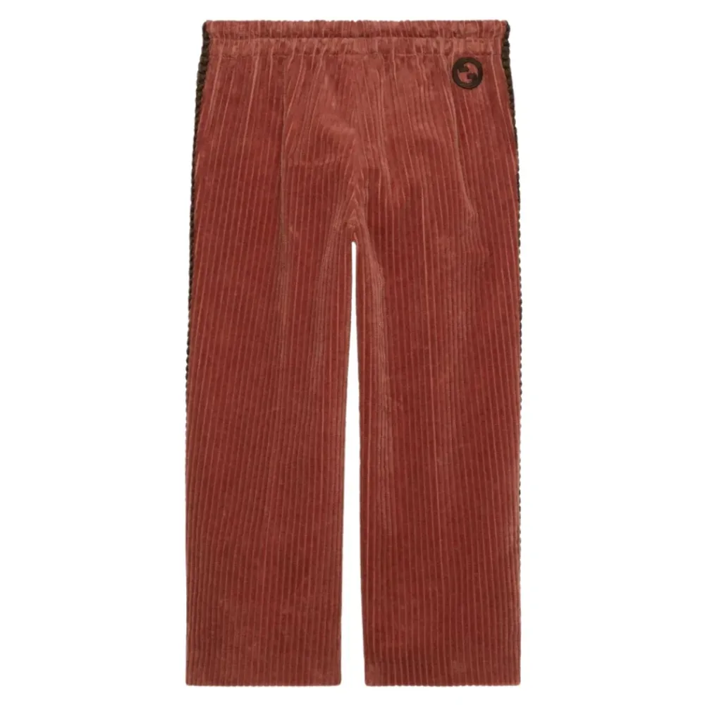 Kupferfarbene Cordhosen für Kinder>Gucci