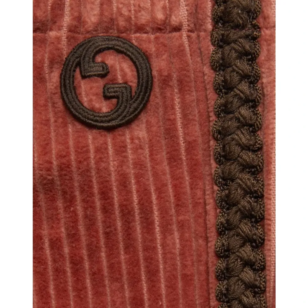 Kupferfarbene Cordhosen für Kinder>Gucci