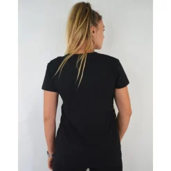 Kurzarm Bio-Baumwoll-T-Shirt mit goldenen Applikationen>Balmain Outlet