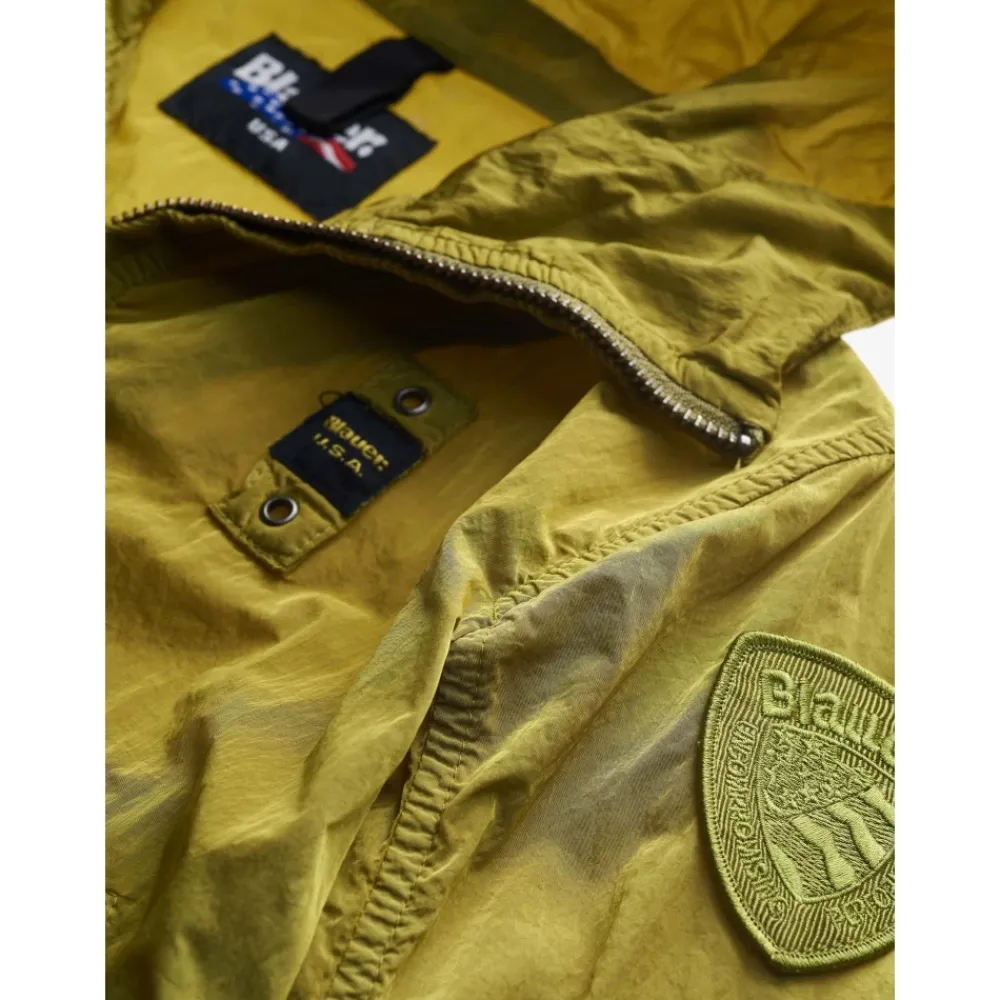 Kurze ungefütterte Jacke>Blauer Hot