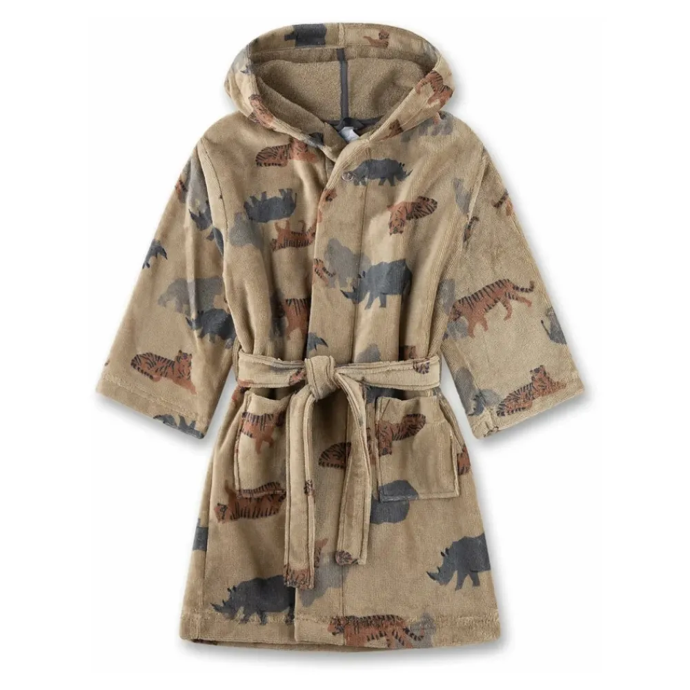 Kuscheliger Bademantel mit Kapuze und Bindegürtel>Sanita Sale