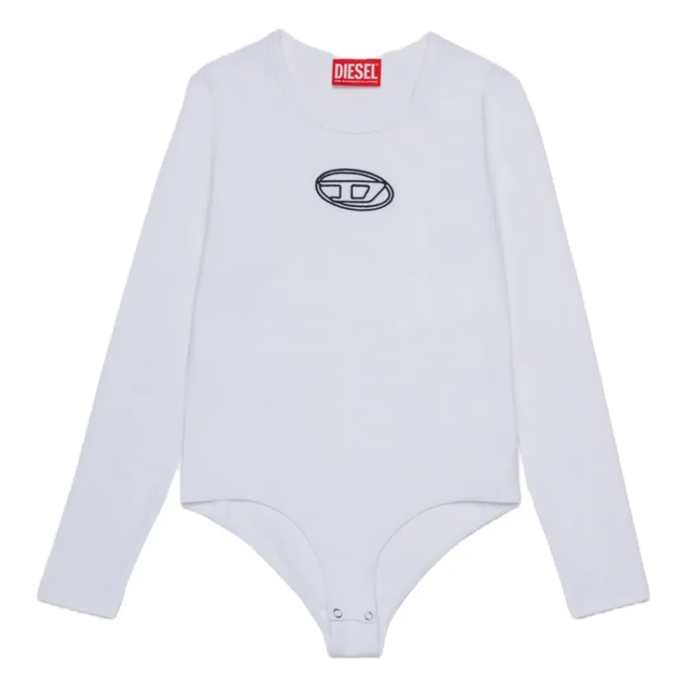 Langarm-Body mit Logo-Stickerei>Diesel Outlet