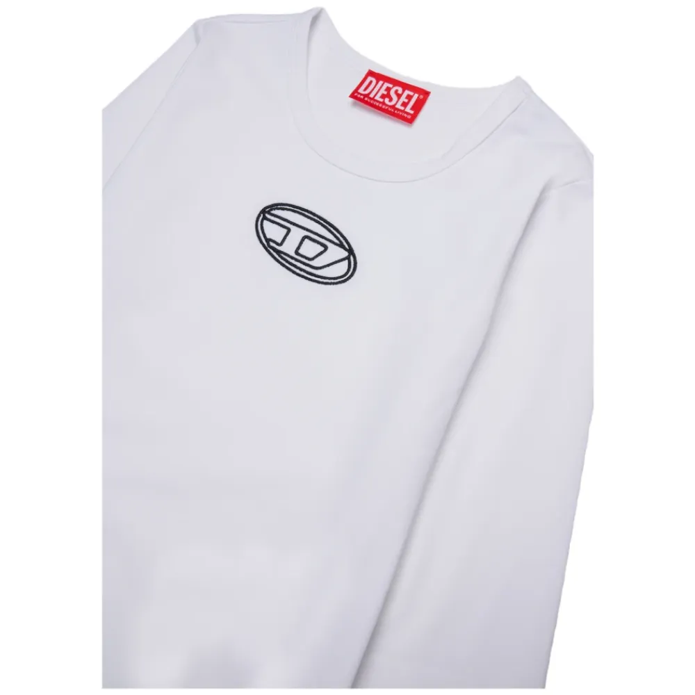 Langarm-Body mit Logo-Stickerei>Diesel Outlet