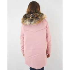 Lange Jacke mit Pelzkragen Doppelverschluss>Barbour