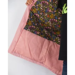 Lange Jacke mit Pelzkragen Doppelverschluss><noscript><img width=