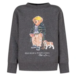 Langärmeliges Fleece-Sweatshirt mit Bärengrafik und Rundhalsausschnitt>Polo Ralph Lauren Hot