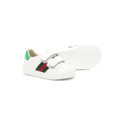 Leather Trainer With Web>Gucci Discount