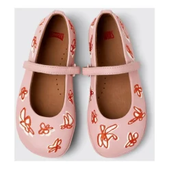Leder Ballerina Flats Slip-On Schuhe><noscript><img width=