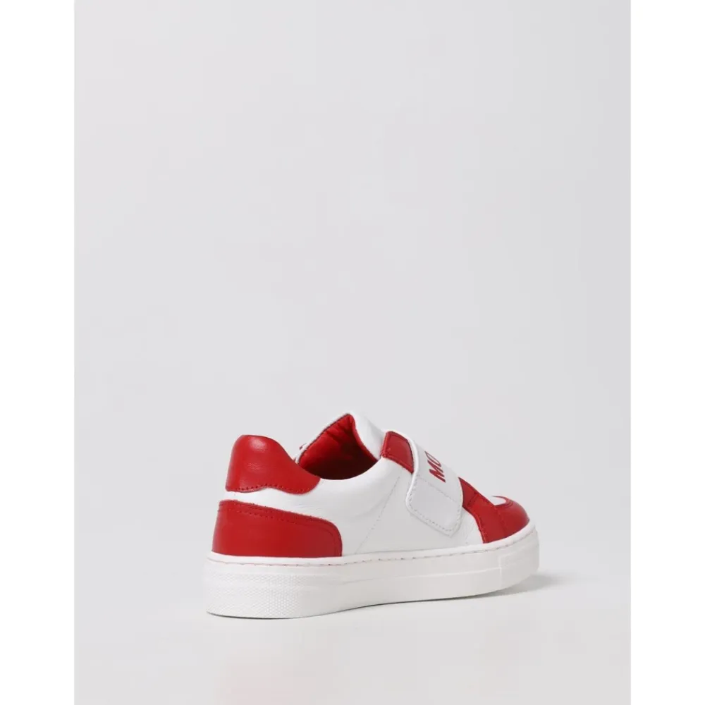 Leder Kinder Sneaker mit Klettverschluss>Moschino Best