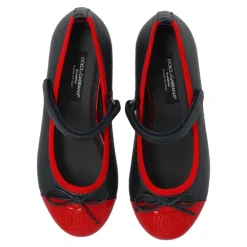 Lederballerinas mit Logo><noscript><img width=