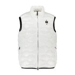 Leichte ärmellose Daunenjacke>Blauer