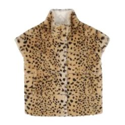 Leopard Print Faux Fur-Lined Vest>Givenchy Hot