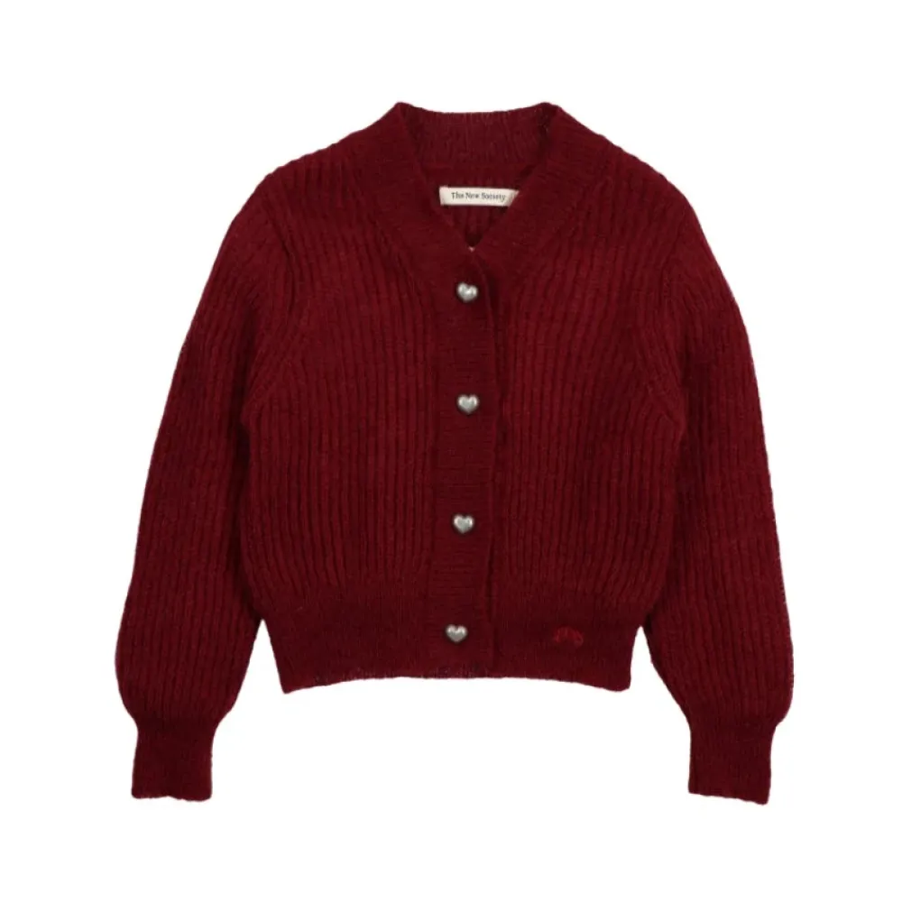 Lina Cardigan Plum Fantasy>The New Society Online