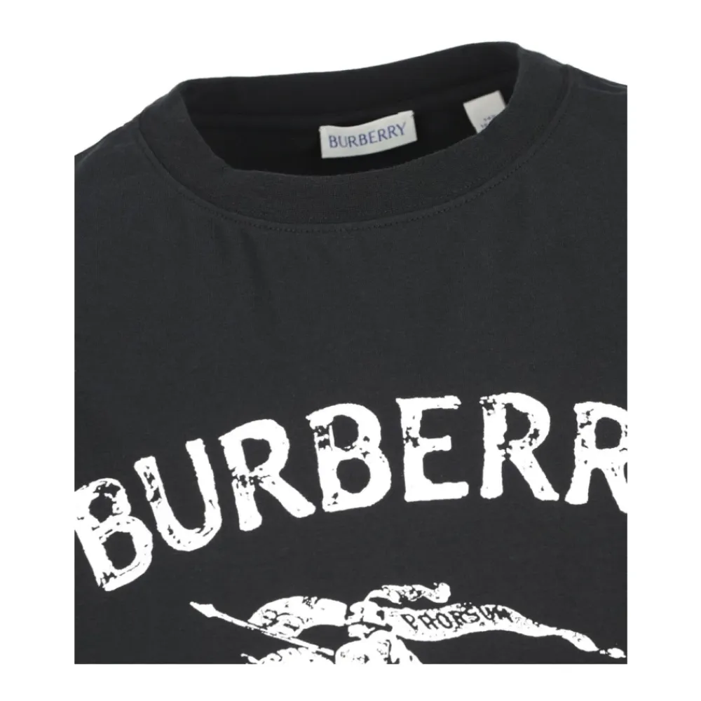 Logo Baumwoll-T-Shirt>Burberry Hot