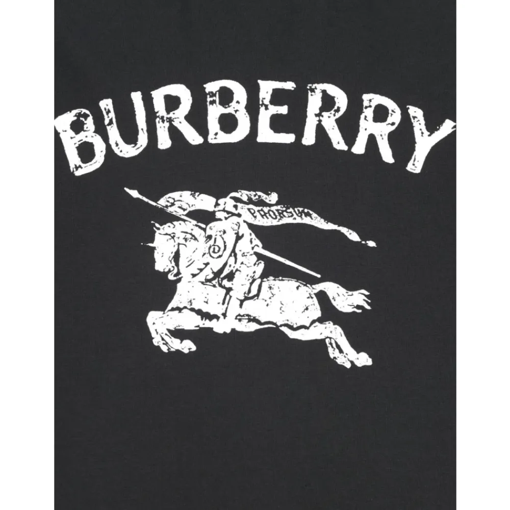 Logo Baumwoll-T-Shirt>Burberry Hot