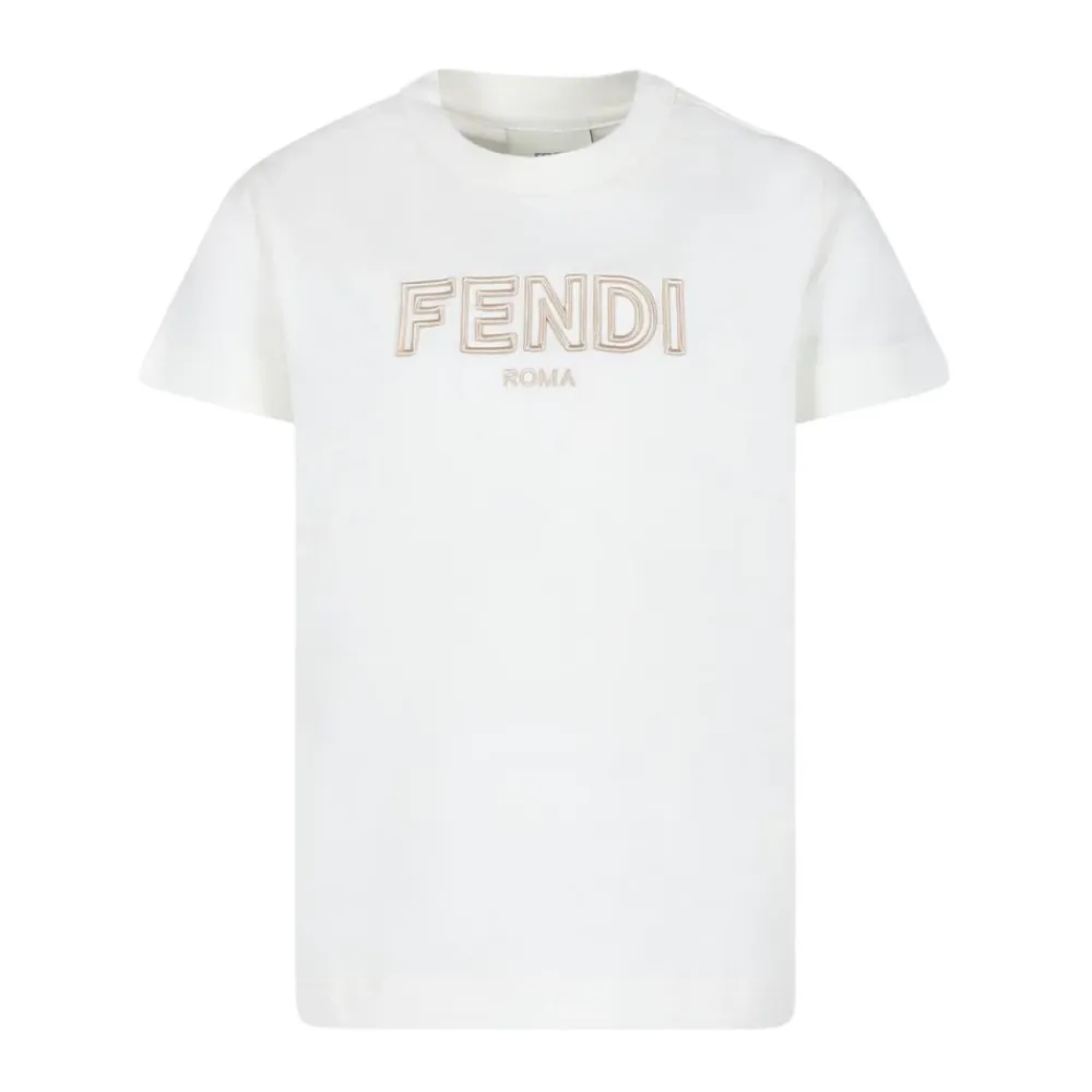 Logo Embroidery T-Shirt>Fendi Clearance
