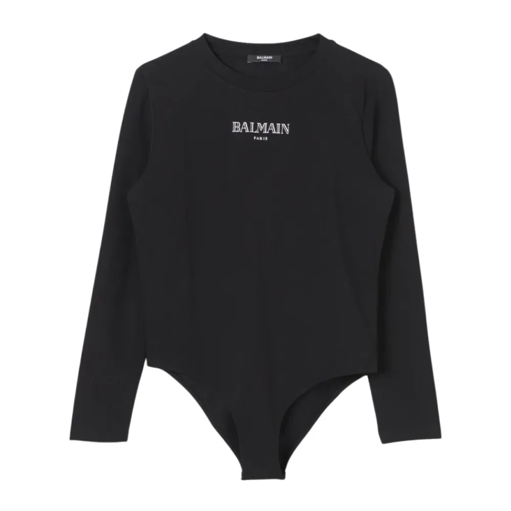 Logo Kinder Bodysuit Baumwolle>Balmain Best