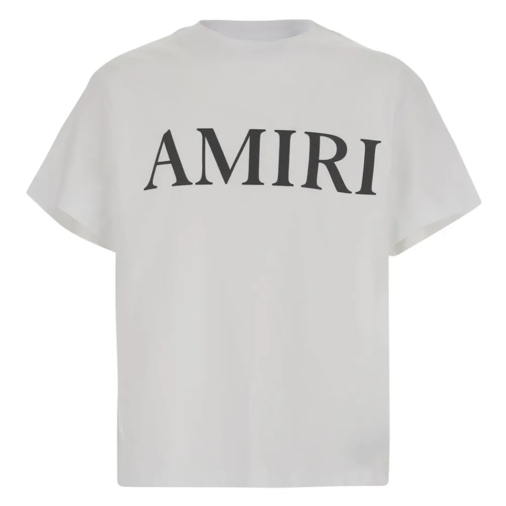Logo Print Baumwoll T-shirt>Amiri Online