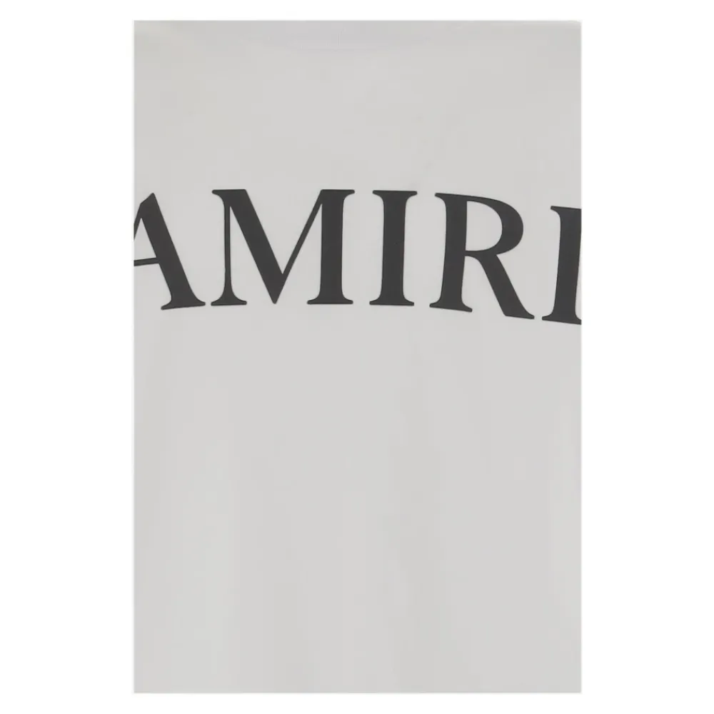 Logo Print Baumwoll T-shirt>Amiri Online