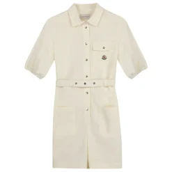 Logo Print Short Sleeve Romper>Moncler Outlet