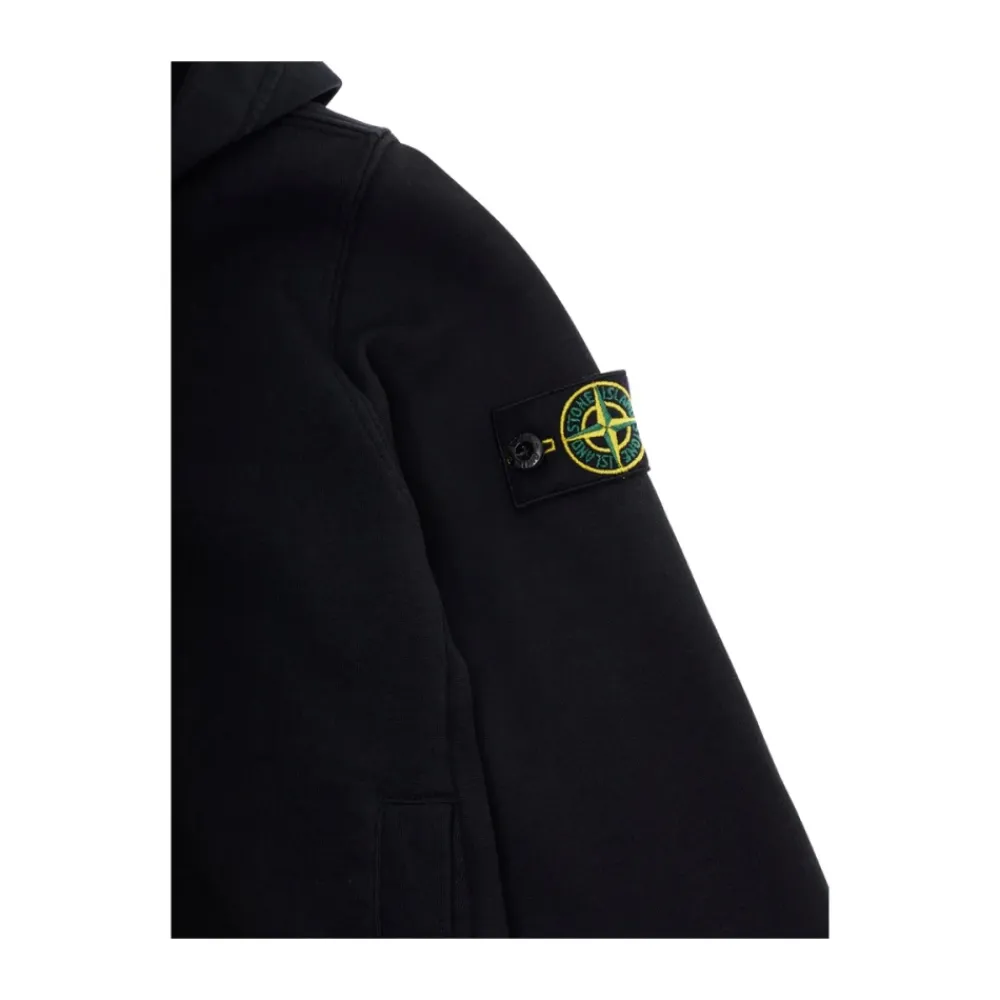 Logo-Patch Sweatshirt mit Reißverschluss>Stone Island New