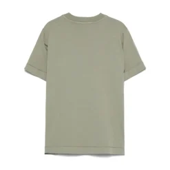 Logo-Patch T-Shirt mit Rundhalsausschnitt>Stone Island Outlet