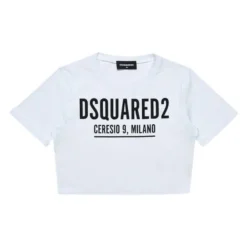 Logo-Print Cropped T-Shirt>Dsquared2 Clearance