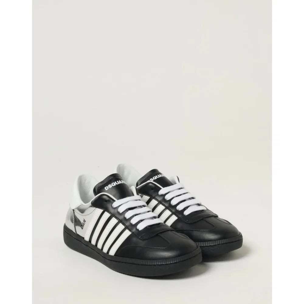 Low Top Leder-Sneakers>Dsquared2 Best