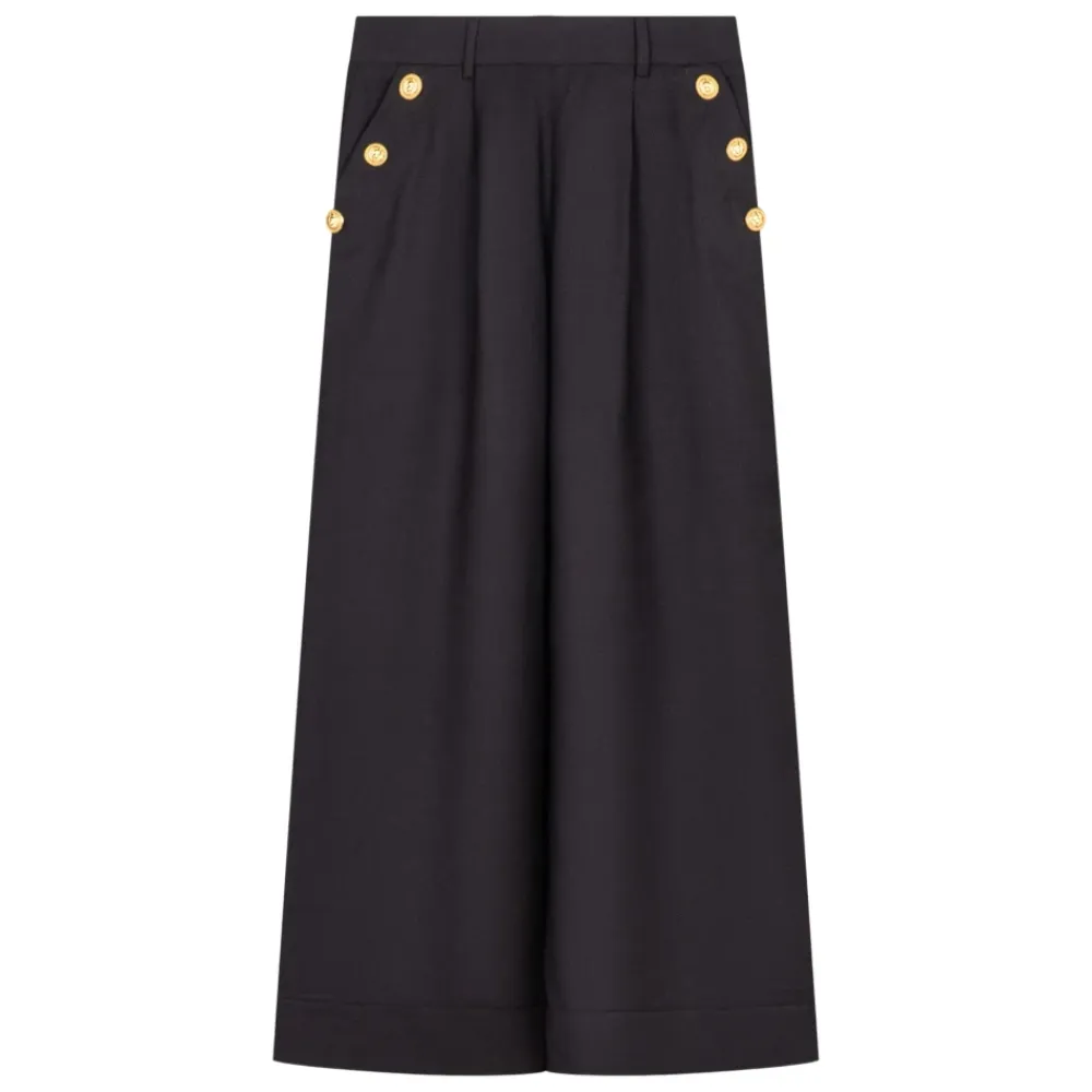 Lässige Baumwollhose in Orange>Balmain