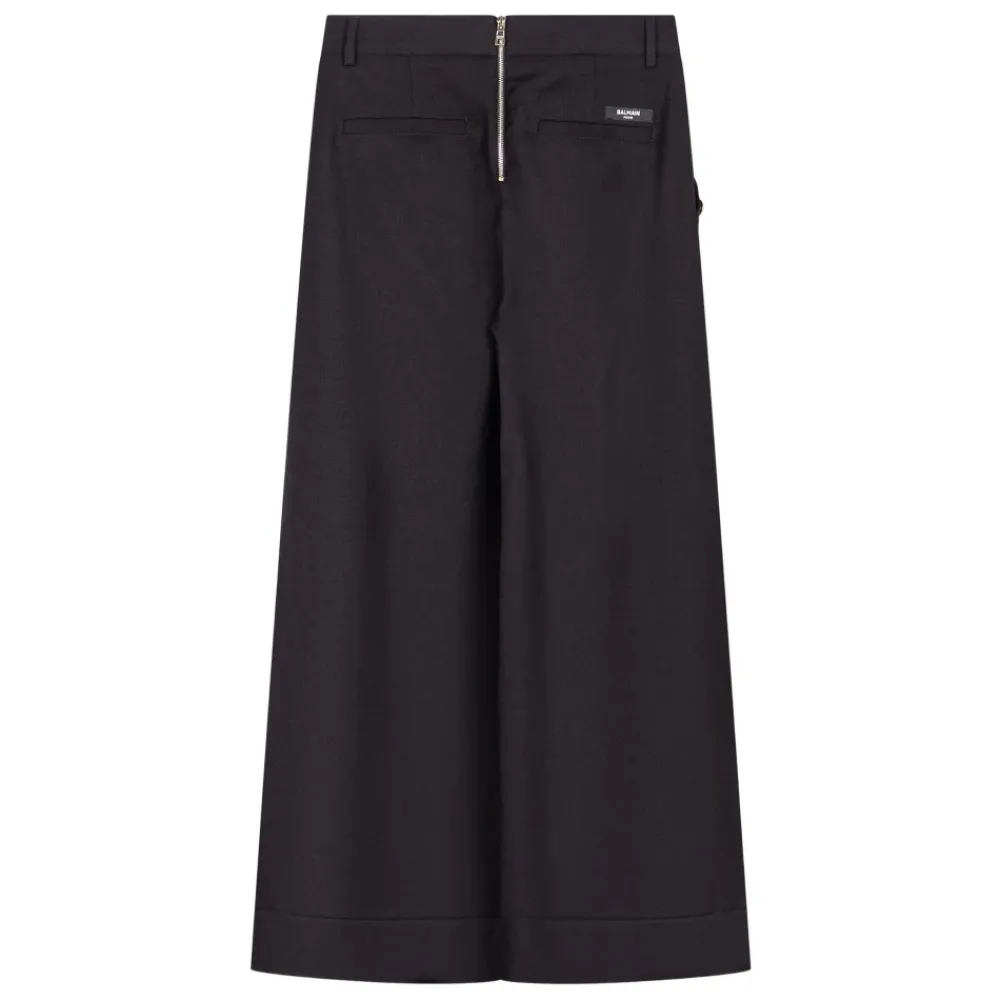 Lässige Baumwollhose in Orange>Balmain