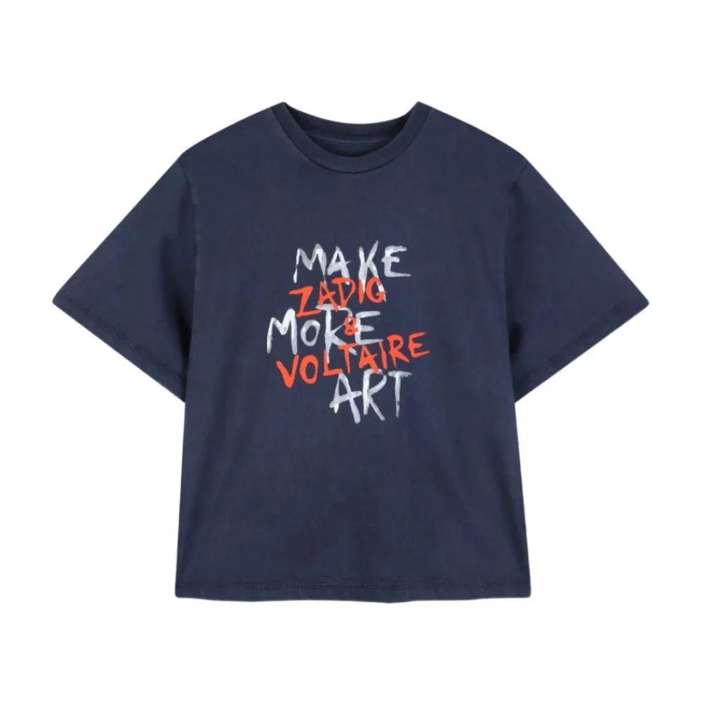 Maglietta con logo girocollo>Zadig & Voltaire Sale