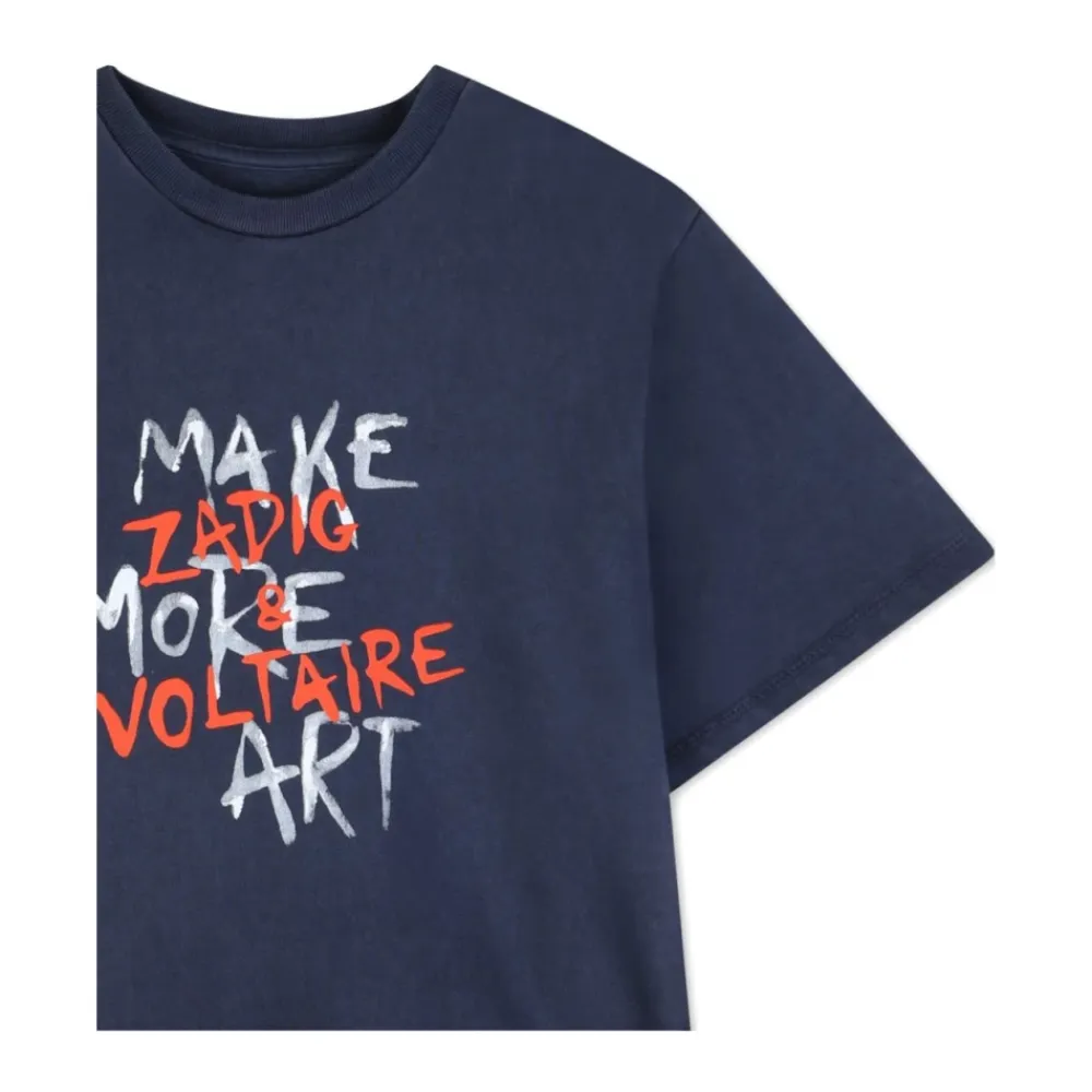 Maglietta con logo girocollo>Zadig & Voltaire Sale