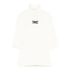 Maglione Collo Alto con Logo>Elisabetta Franchi Sale