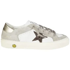 May Leather Dett Suede Glitter Star>Golden Goose Discount