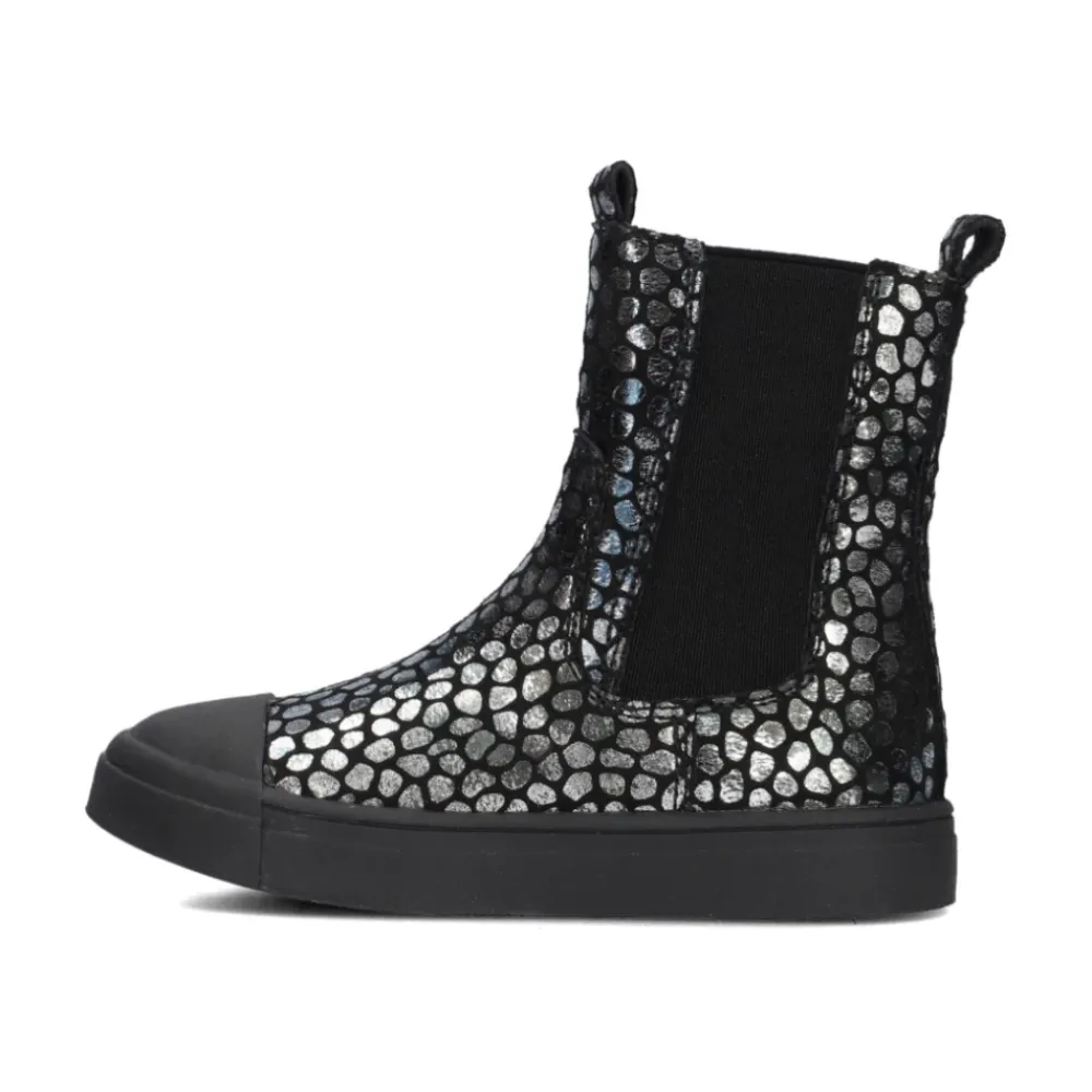 Mädchen Chelsea Boots mit Silbermuster>Shoesme Sale
