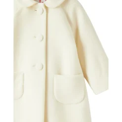 Mädchenmantel - Ausgestelltes Design aus weicher Wolle und Kaschmir><noscript><img width=